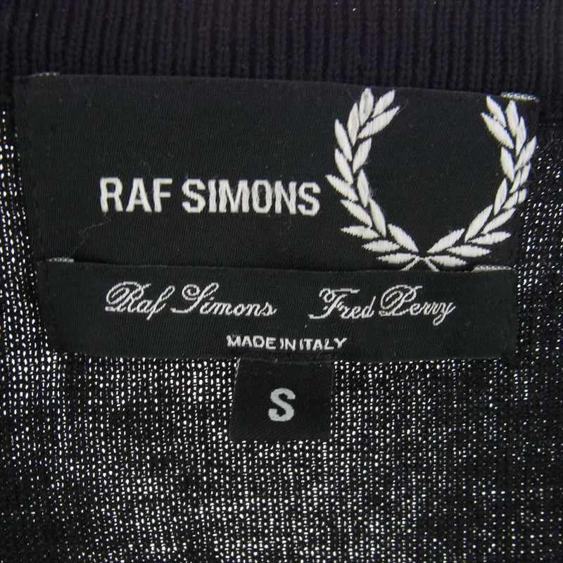 RAF SIMONS ラフシモンズ SK2011 × FRED PERRY フレッドペリー カーディガン ブラック系 S【中古】
