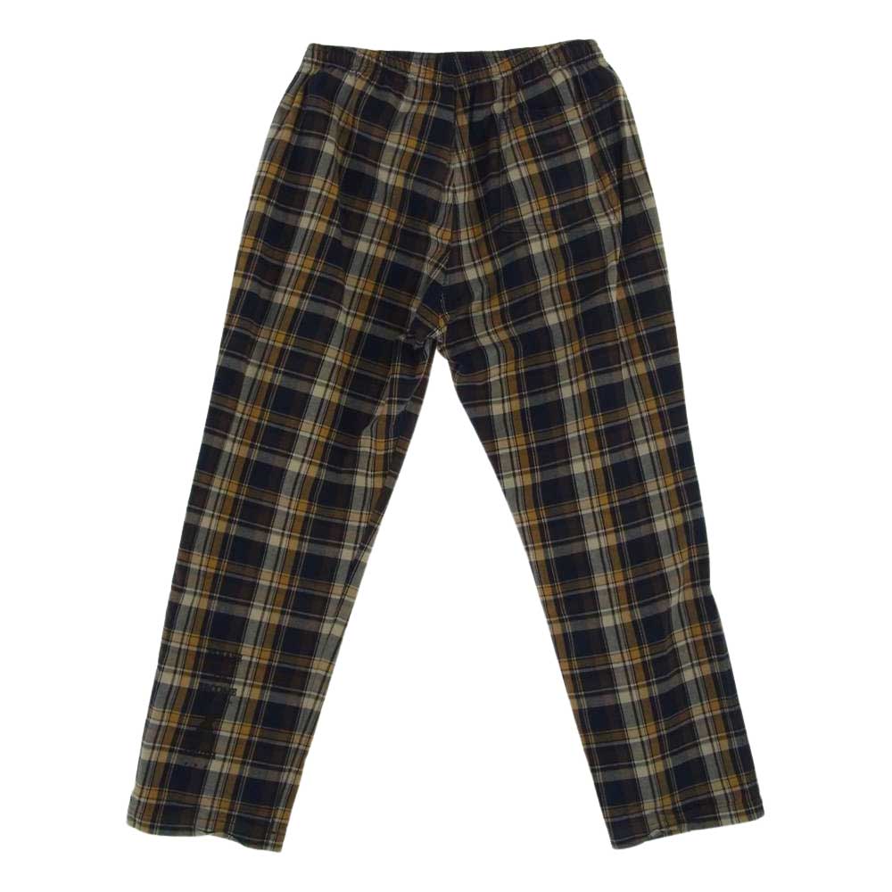 スリーフェイス チェック ネル テーパード イージー パンツ マルチカラー系 M【中古】