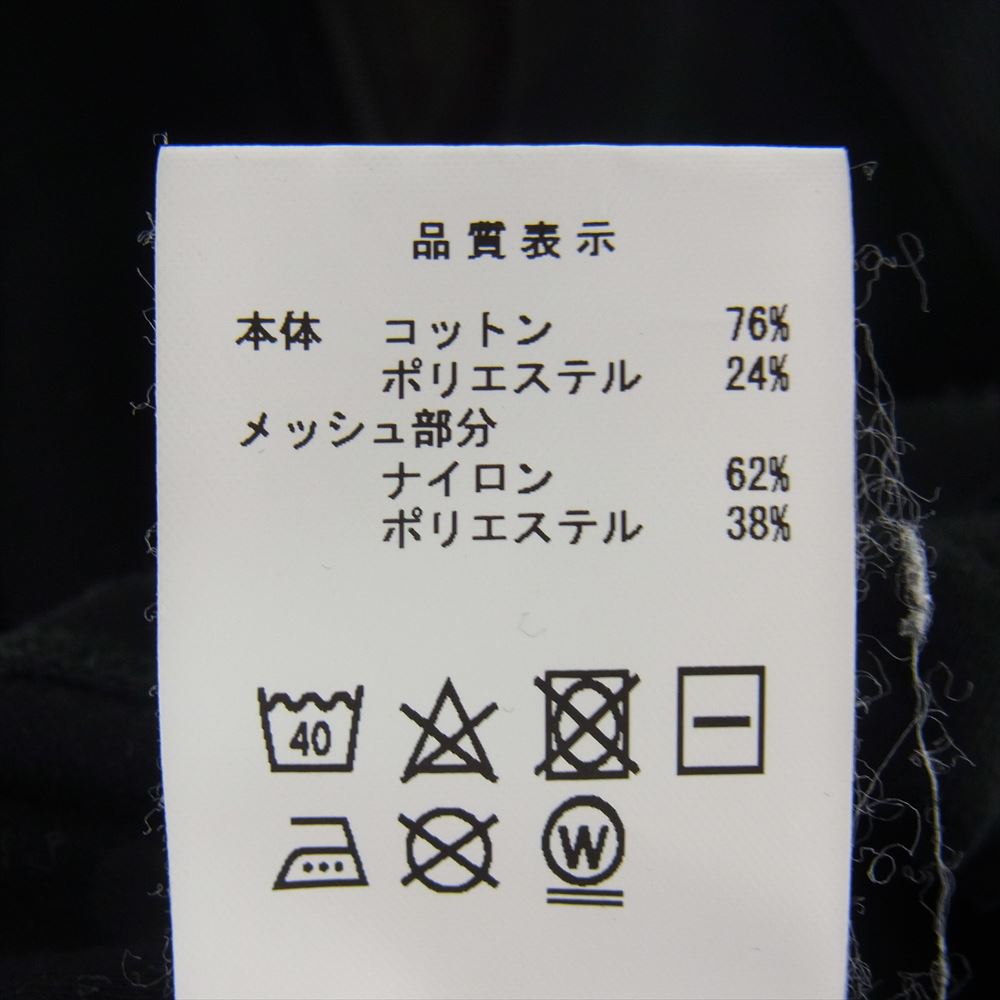 DESCENDANT ディセンダント 192ATDS-CSM33 TERRACE ZIP UP JERSEY LS テラス ジップ アップ ジャージ トラック ジャケット ブラック系 1【中古】