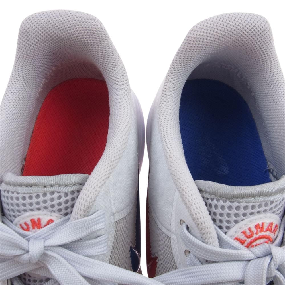 NIKE ナイキ 717303-064 LUNAR FORCE 1 FUSE SP CLOT ルナフォース 1 フューズ スペシャル クロット スニーカー ホワイト系 オレンジ系 27cm【中古】