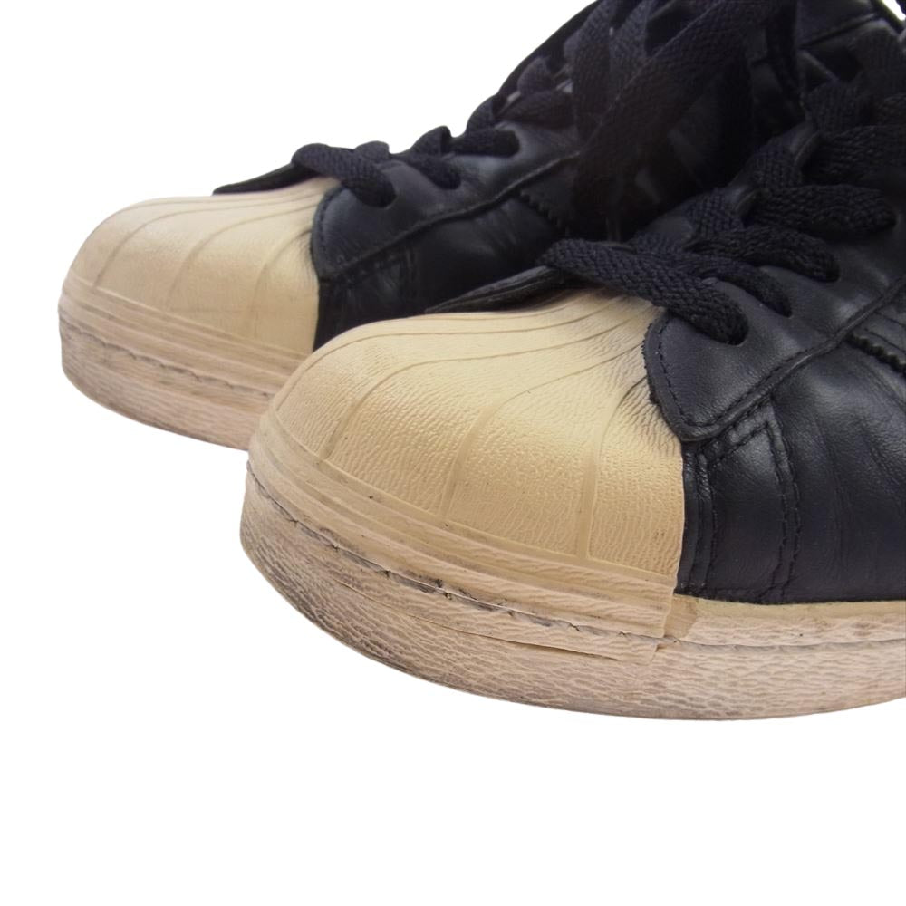 adidas アディダス G17201 Superstar 80s Luker Neighborhood ルーカー バイ ネイバーフッド スーパースター ローカット スニーカー ブラック系 27.5cm【中古】