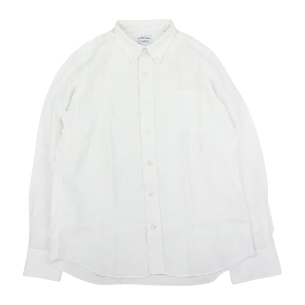 ザ LINEN SHIRTS リネン 長袖 シャツ ホワイト系 M【美品】【中古】