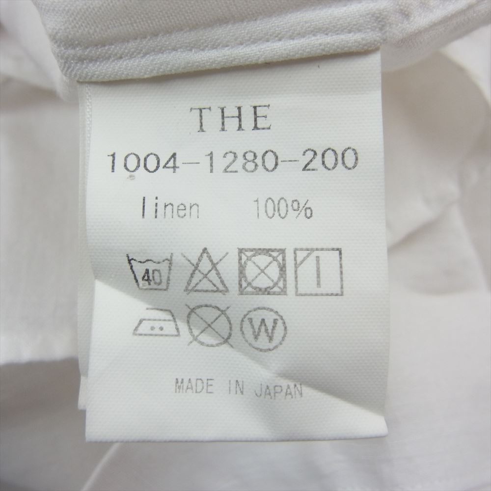 ザ LINEN SHIRTS リネン 長袖 シャツ ホワイト系 M【美品】【中古】