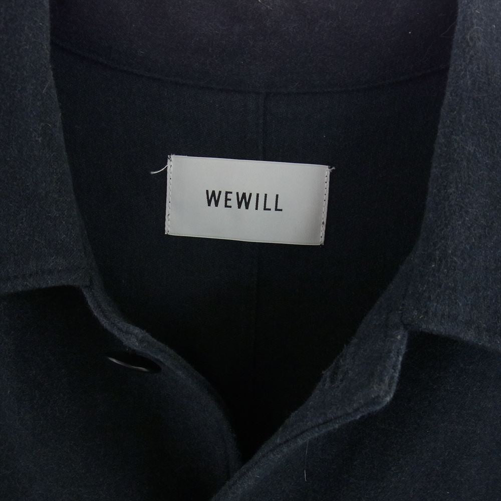 ウィーウィル W-007-5005 ワーク シャツ ジャケット ネイビー系 1【中古】