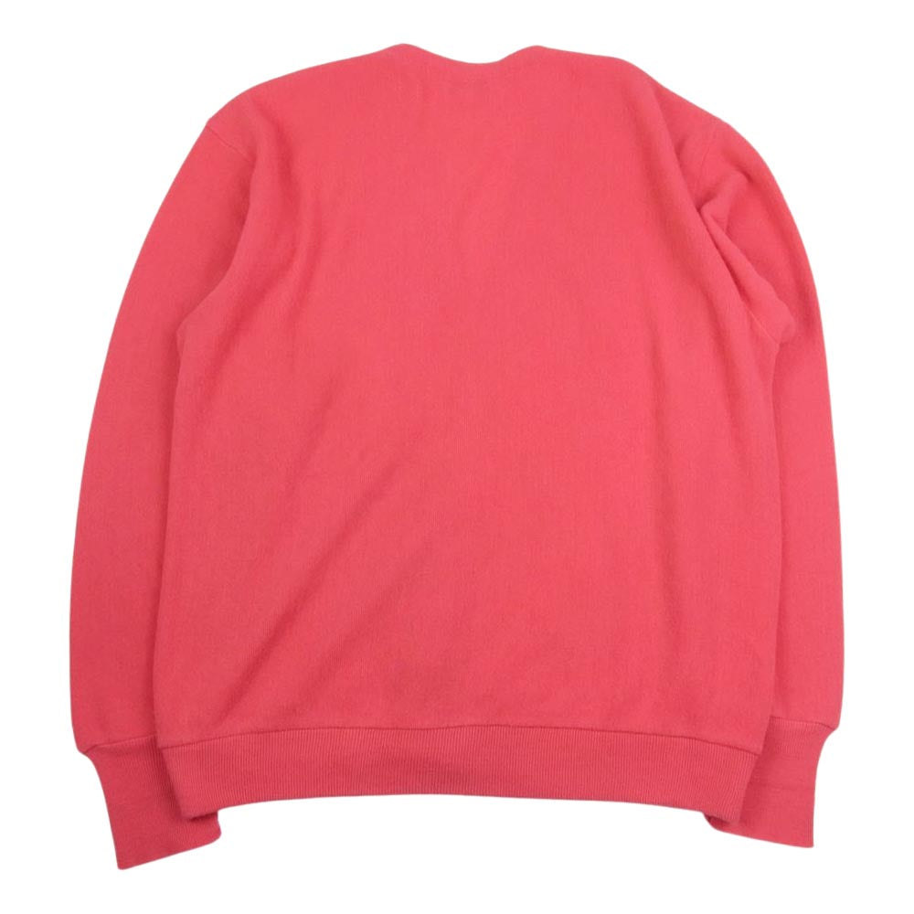 LACOSTE ラコステ 2XL XXL USA製 ワニ ロゴ パッチ カーディガン ピンク系 2X【中古】