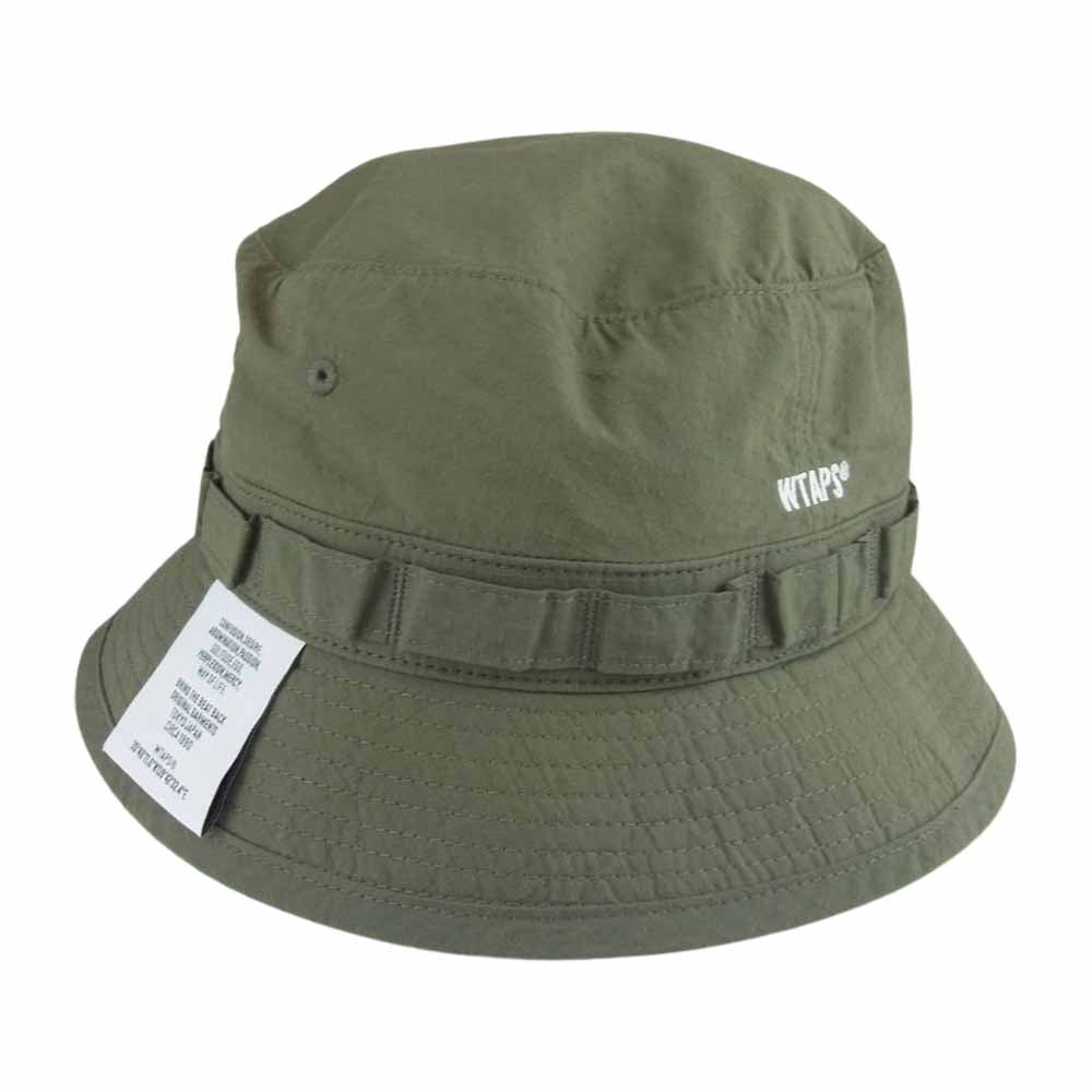 WTAPS ダブルタップス 221HCDT-HT13 JUNGLE 01 HAT NYCO RIPSTOP CORDURA リップストップ ナイロン ハット 帽子 カーキ系 4【美品】【中古】