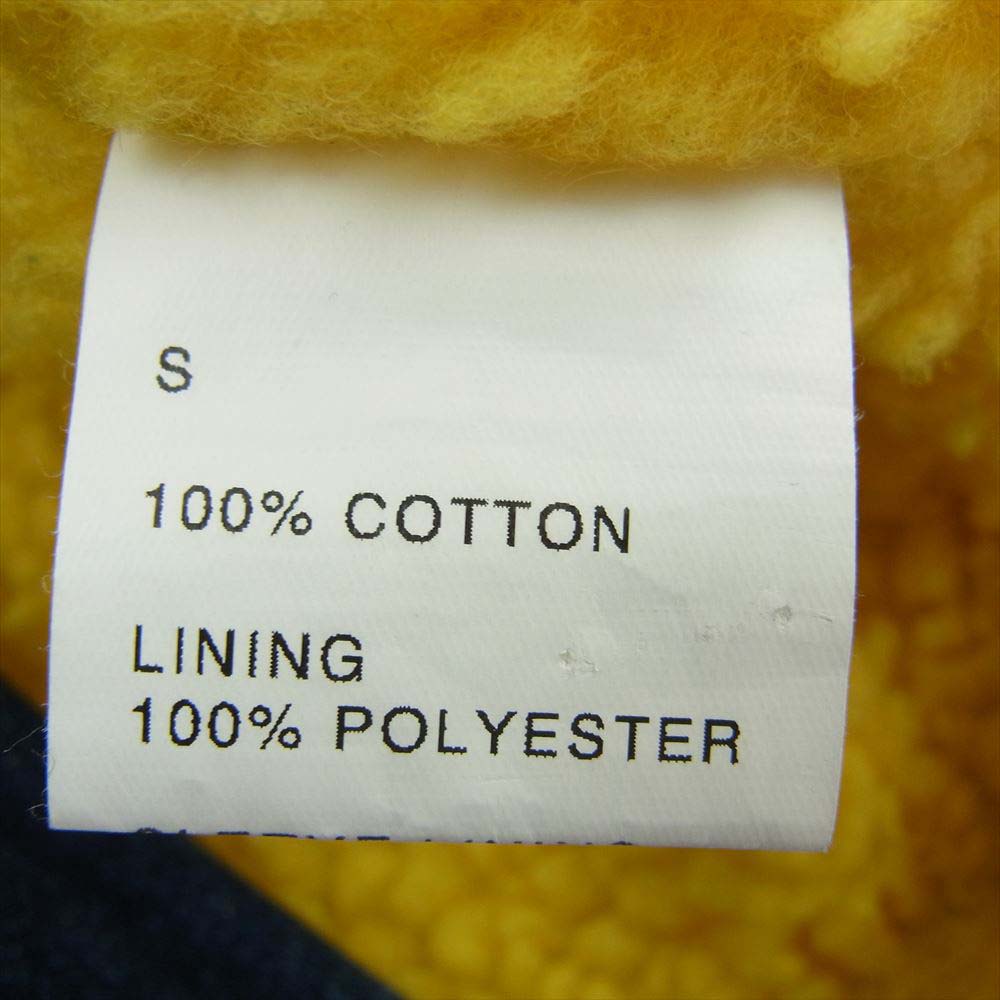 スリーフェイス SADDLE MAN JACKET DENIM サドルマン 裏ボア デニムジャケット インディゴブルー系 イエロー系 S【中古】