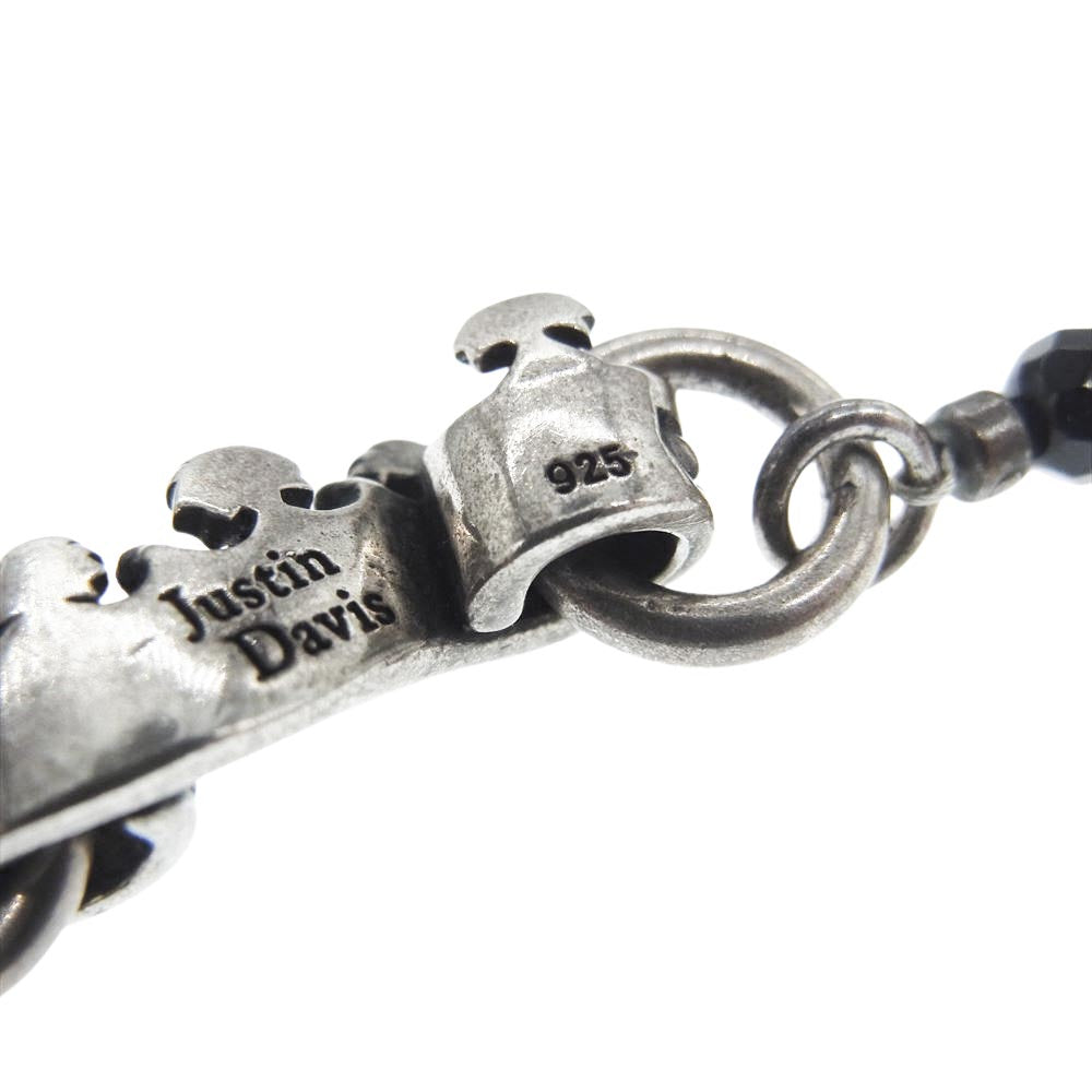 Justin Davis ジャスティンデイビス SBJ640 BLACK SERPENT CROWN ブラック サーペント クラウン ネックレス オニキス ブラック系【中古】