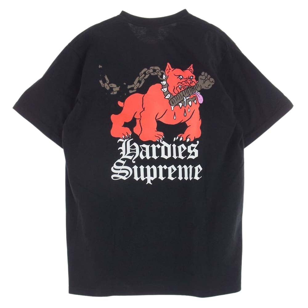Supreme シュプリーム 23SS Hardies Dog Tee ハーディーズ ドッグ Tシャツ ブラック系 L【中古】