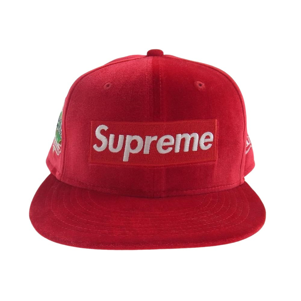 Supreme シュプリーム 22AW Velour Box Logo New Era Cap ベロア 