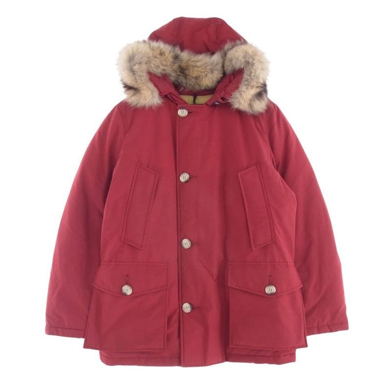 WOOLRICH ウールリッチ 1402001 ARCTIC PARKA コヨーテファー付 フーデッド ダウンジャケット レッド系 S【中古】