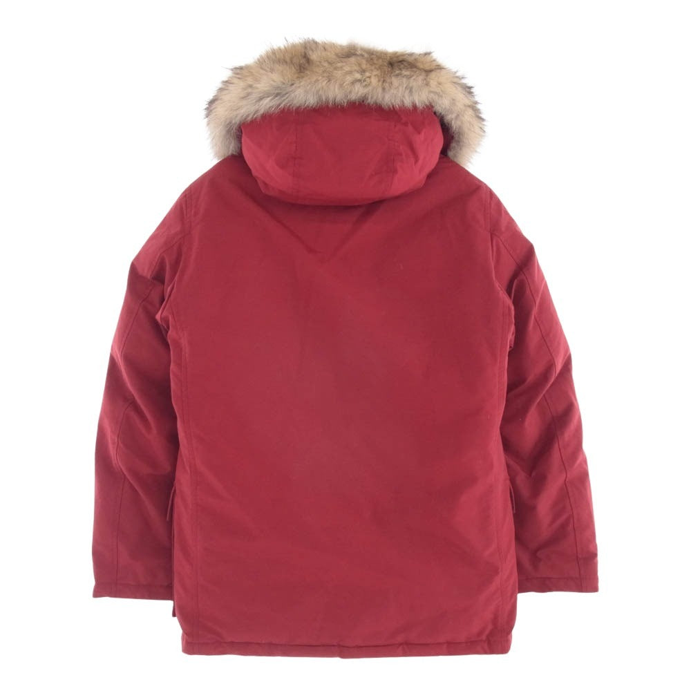 WOOLRICH ウールリッチ 1402001 ARCTIC PARKA コヨーテファー付 フーデッド ダウンジャケット レッド系 S【中古】