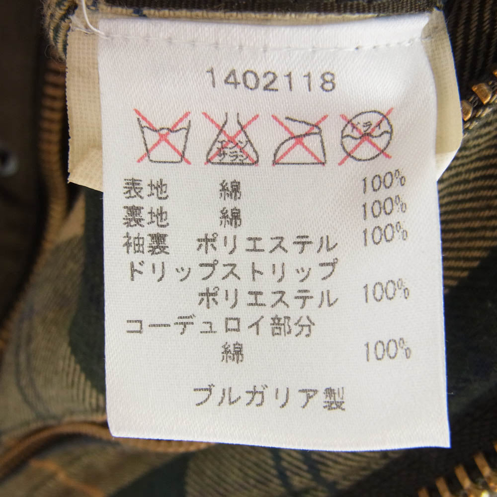 Barbour バブアー MWX0500OL71 SL BEDALE WASHED ビデイル ウォッシュド オイルド ワックス ジャケット カーキ系 36【中古】