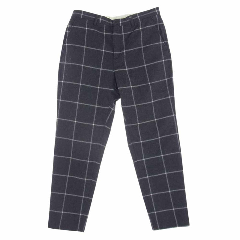 Supreme シュプリーム 22FW Windowpane Wool Trouser ウィンドウペイン ウール トラウザー チェック パンツ ダークグレー系 32【美品】【中古】