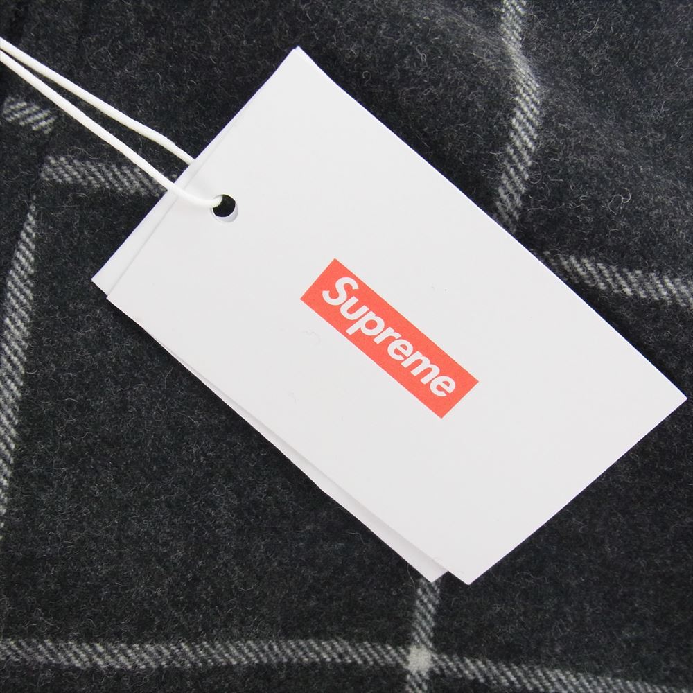 Supreme シュプリーム 22FW Windowpane Wool Trouser ウィンドウペイン ウール トラウザー チェック パンツ ダークグレー系 32【美品】【中古】