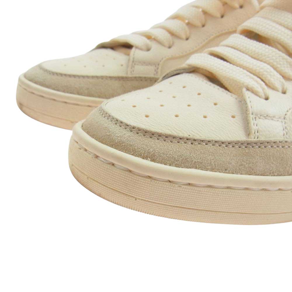 オフィチーネクリエイティブ イタリア製 レザー トゥ パンチング スニーカー オフホワイト系 38【中古】