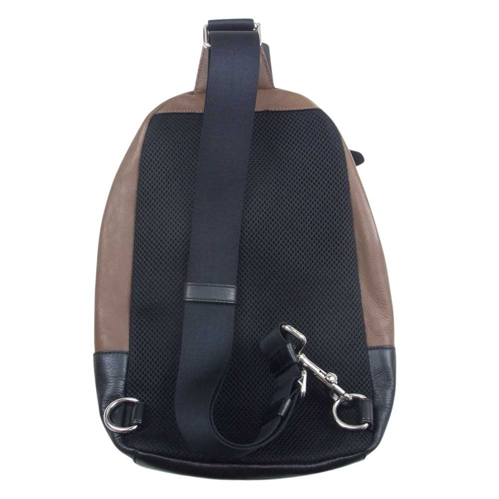 COACH コーチ F56135 レザー ショルダー ボディ バッグ ブラウン系【中古】