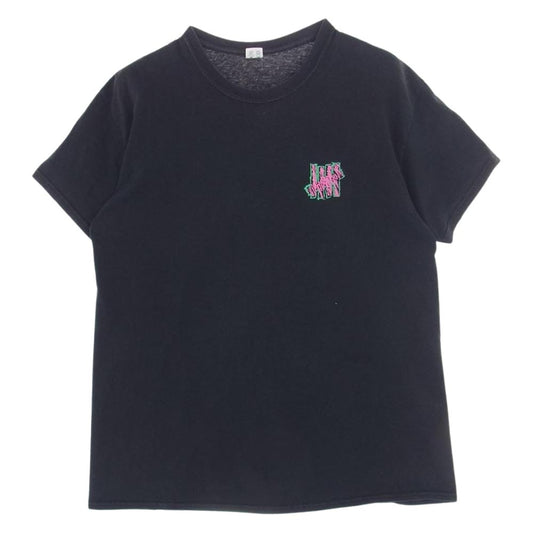 UNDEFEATED アンディフィーテッド 185078001007 SCRIBBLE S/S TEE ロゴプリント クルーネック 半袖 Tシャツ ブラック系 L【中古】