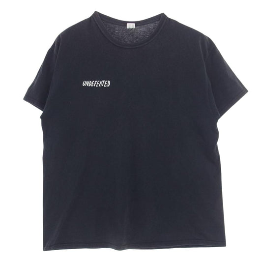 UNDEFEATED アンディフィーテッド 185078001095 TRUNK DOGS S/S TEE トランク ドッグ ロゴプリント クルーネック 半袖 Tシャツ ブラック系 XL【中古】