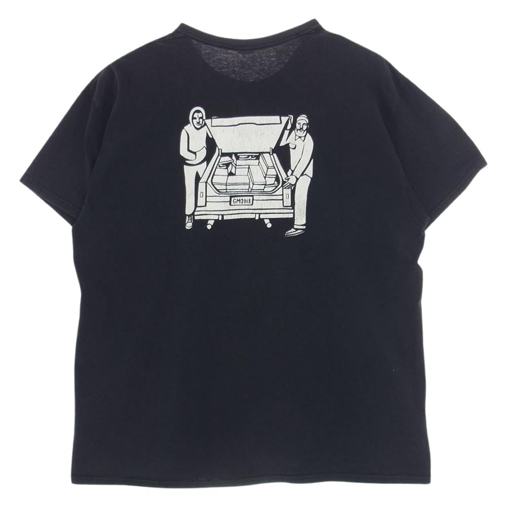 UNDEFEATED アンディフィーテッド 185078001095 TRUNK DOGS S/S TEE トランク ドッグ ロゴプリント クルーネック 半袖 Tシャツ ブラック系 XL【中古】