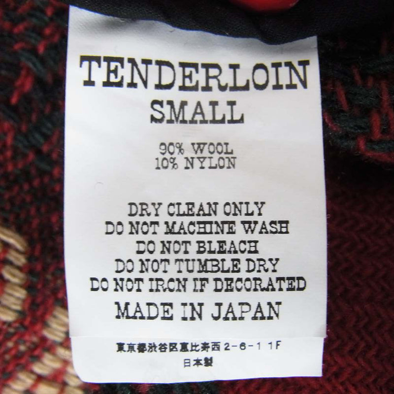 TENDERLOIN テンダーロイン 17AW NATIVE PARKA ネイティブ パーカ レッド系 S【中古】