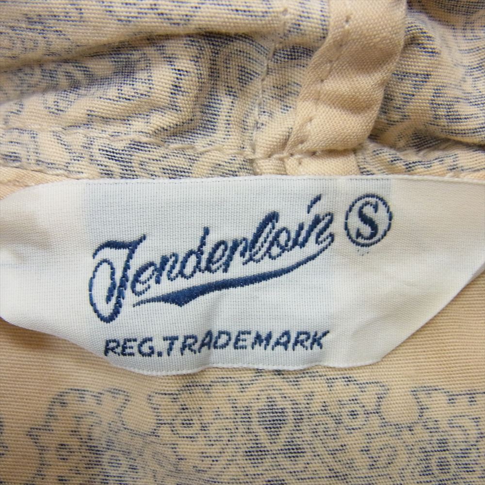 TENDERLOIN テンダーロイン 16SS T-PAISLEY HOODED NAVY ペイズリー フーデッド パーカー ネイビー系 S【美品】【中古】