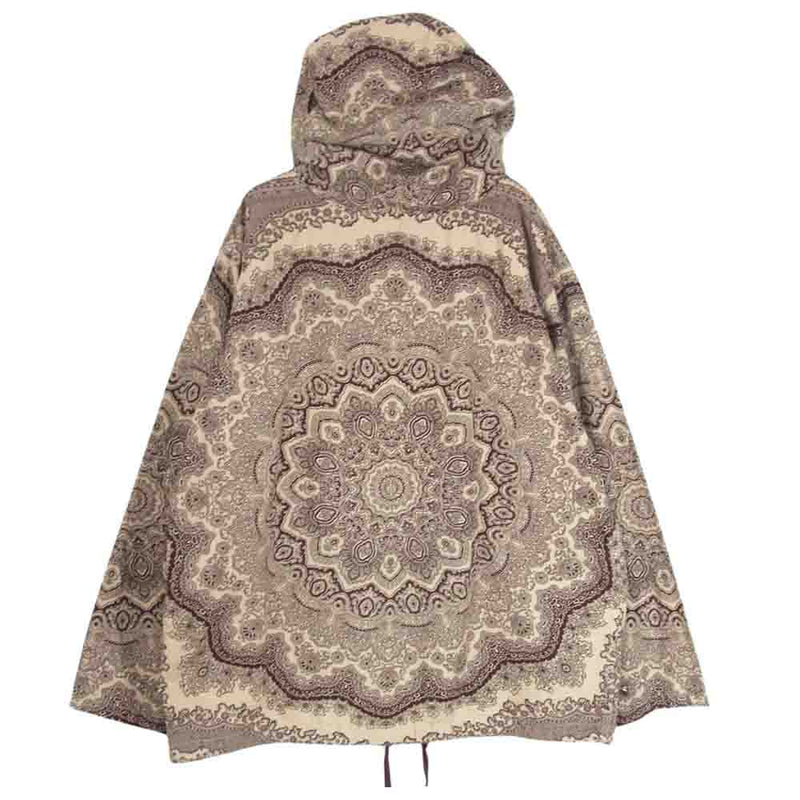 TENDERLOIN テンダーロイン 16SS T-PAISLEY HOODED BROWN ペイズリー フーデッド パーカー ブラウン系 S【美品】【中古】