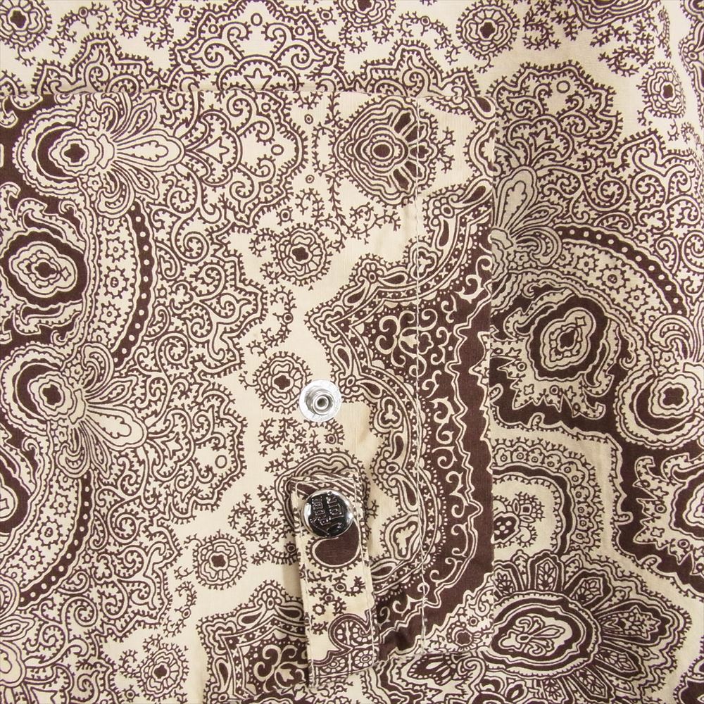 TENDERLOIN テンダーロイン 16SS T-PAISLEY HOODED BROWN ペイズリー フーデッド パーカー ブラウン系 S【美品】【中古】