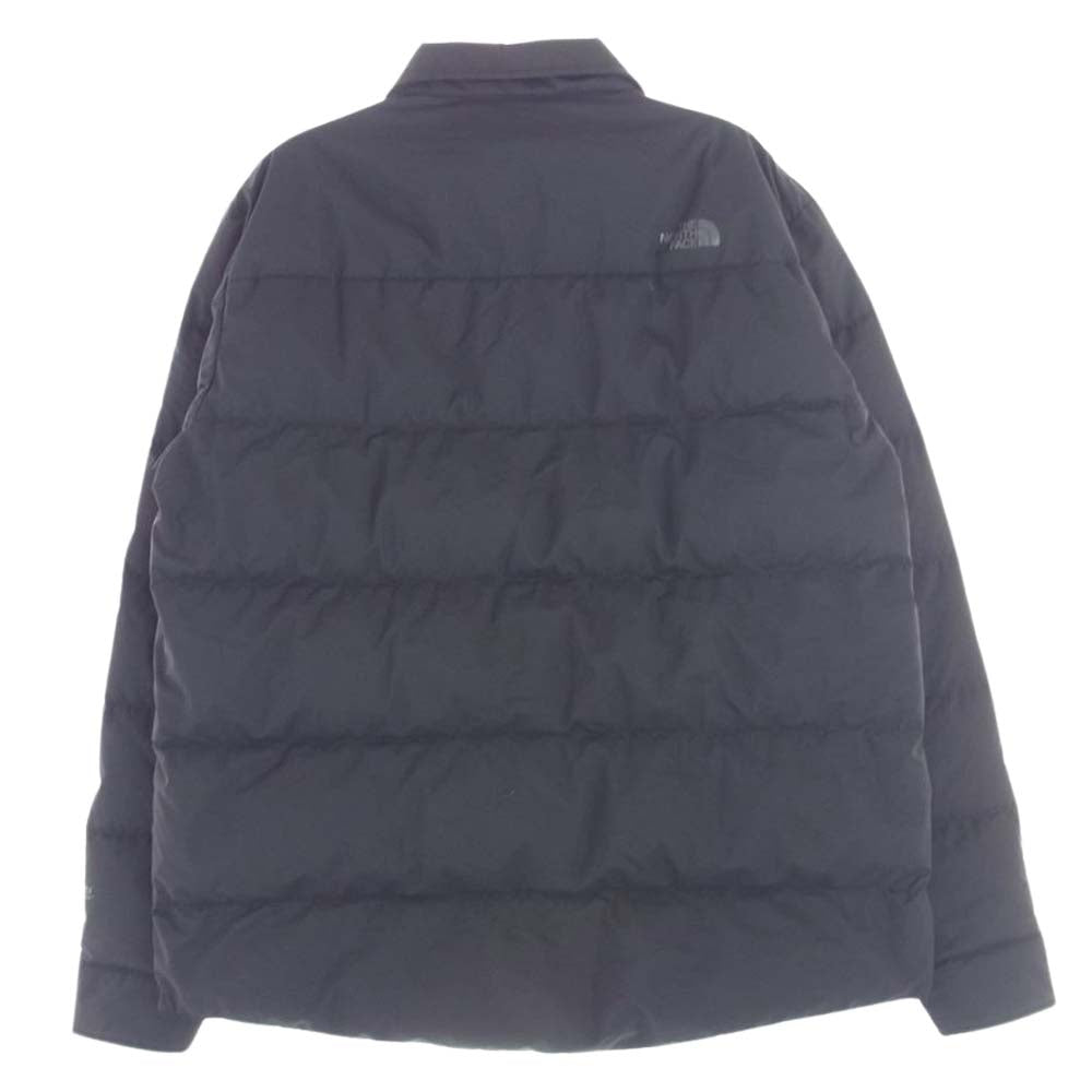 THE NORTH FACE ノースフェイス ND92263 WS Zepher Shell Shirt 高機能ダウン ウィンドストッパー ゼファー シェル シャツ ブラック系 L【中古】