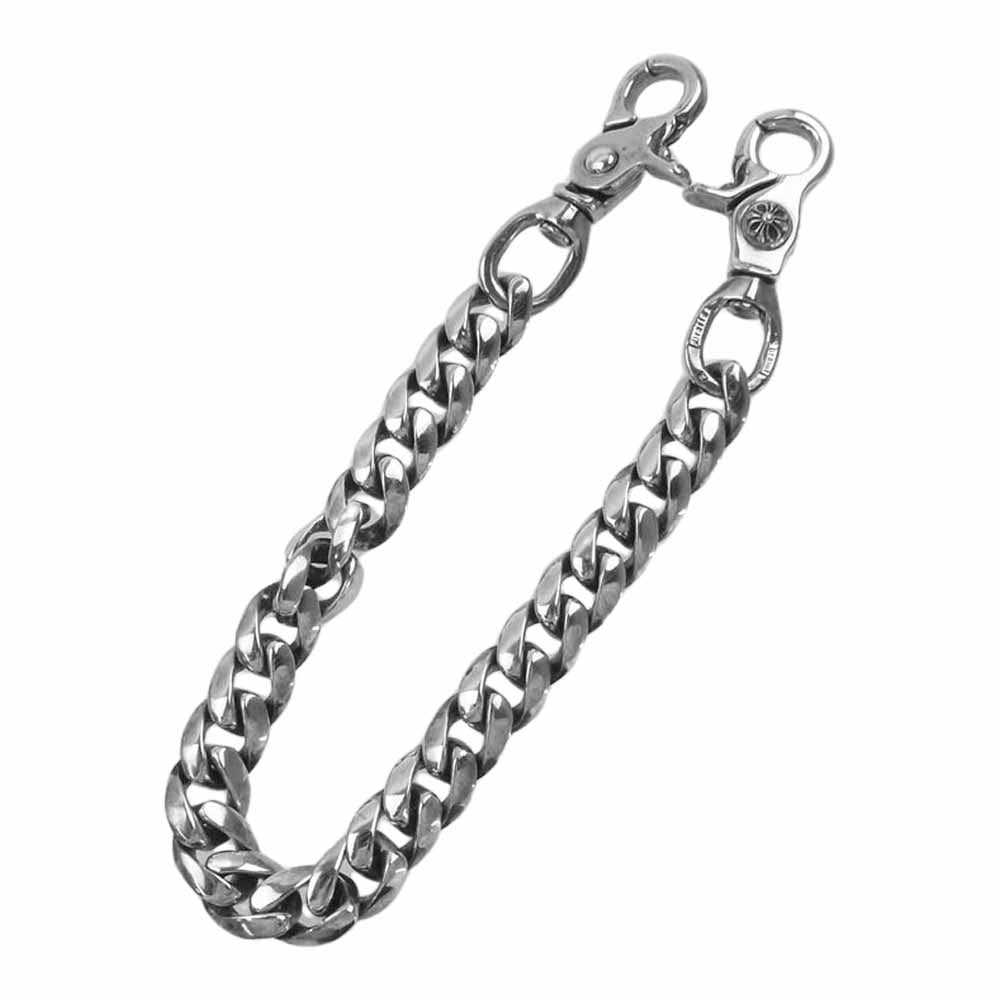 CHROME HEARTS クロムハーツ（原本無） CLASSIC SHORT クラシックリンク 2クリップ ショート ウォレットチェーン シルバー系【中古】