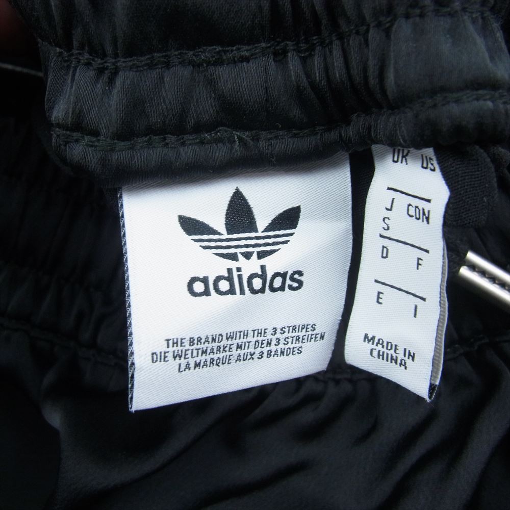 adidas アディダス FL0039 LONG SATIN SKIRT 3ストライプ サイドライン ロング サテン スカート ブラック系【中古】
