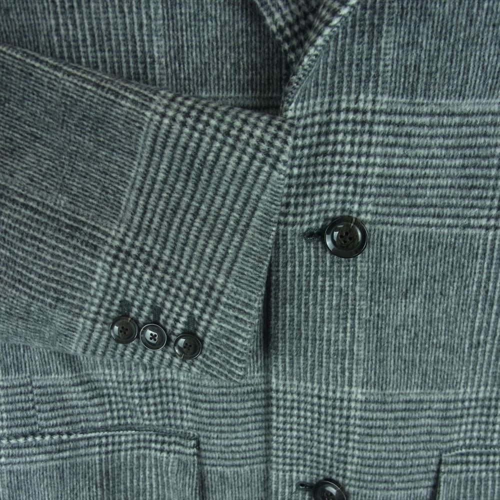 URBAN RESEARCH アーバンリサーチ UR87-17B003 120s FINE WOOL BLEND グレンチェック シャギー ウール ブレンド チェスター コート グレー系 S【中古】
