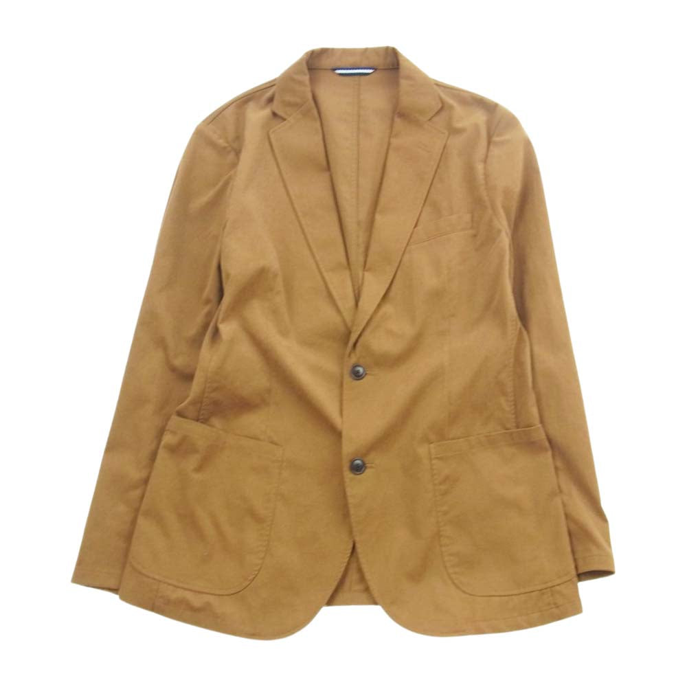 SHIPS シップス ピケ織り 2B テーラード ジャケット イージーパンツ セットアップ ブラウン系 S【中古】