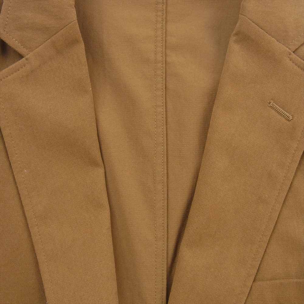 SHIPS シップス ピケ織り 2B テーラード ジャケット イージーパンツ セットアップ ブラウン系 S【中古】