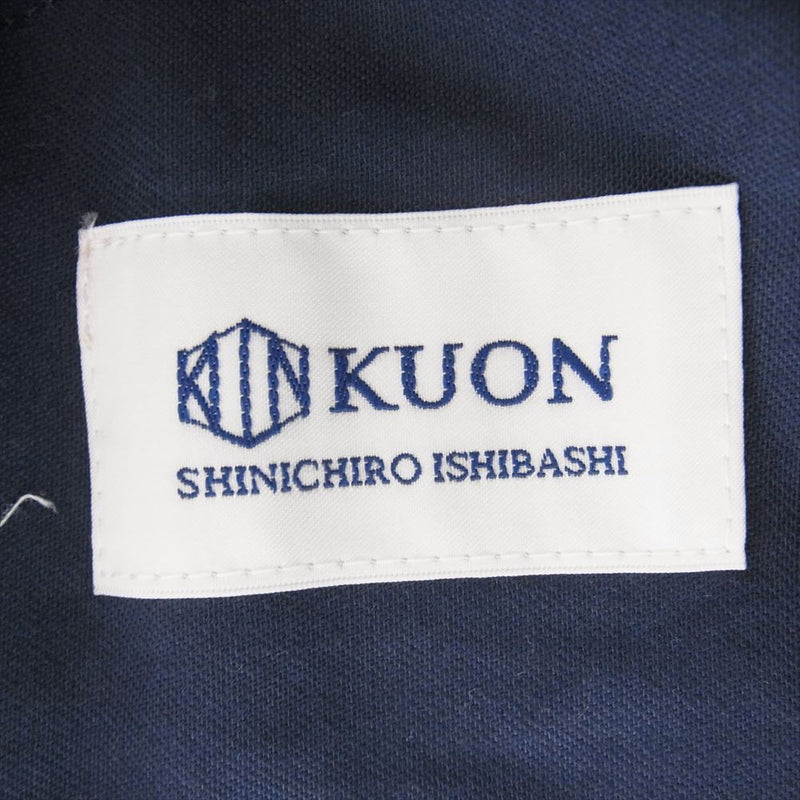 クオン 113JK040622 Denim Patchwork Kimono Sleeve Hooded Blouson デニム パッチワーク ジャケット ブルー系 L【極上美品】【中古】