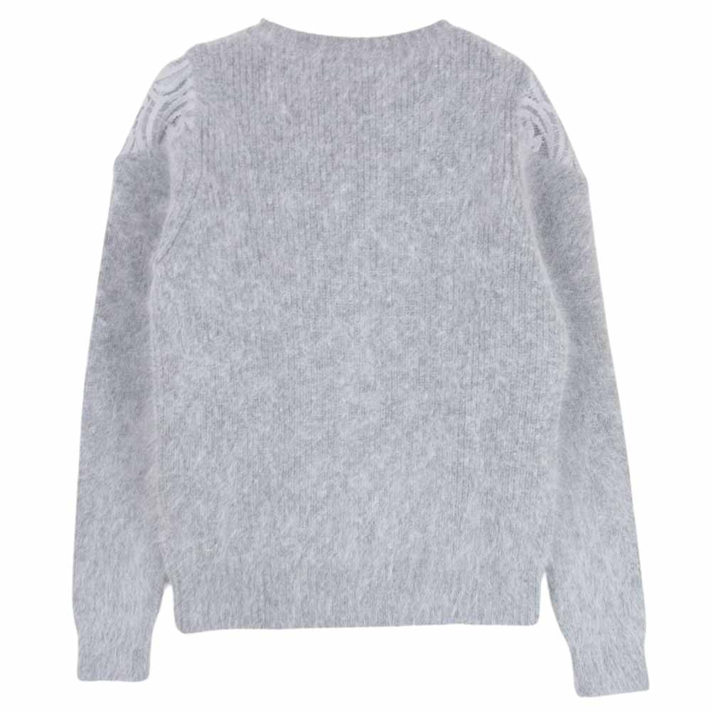 フレイアイディー FWNT145512 レースコンビ アンゴラ ニット グレー系 F【中古】