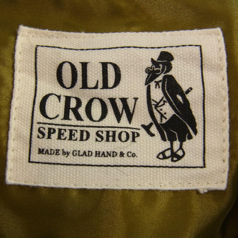 オールドクロウ  19AW OC-19-AW-9 チェック レーヨン オープンカラー 長袖シャツ ブラック系 ゴールド系 S【中古】