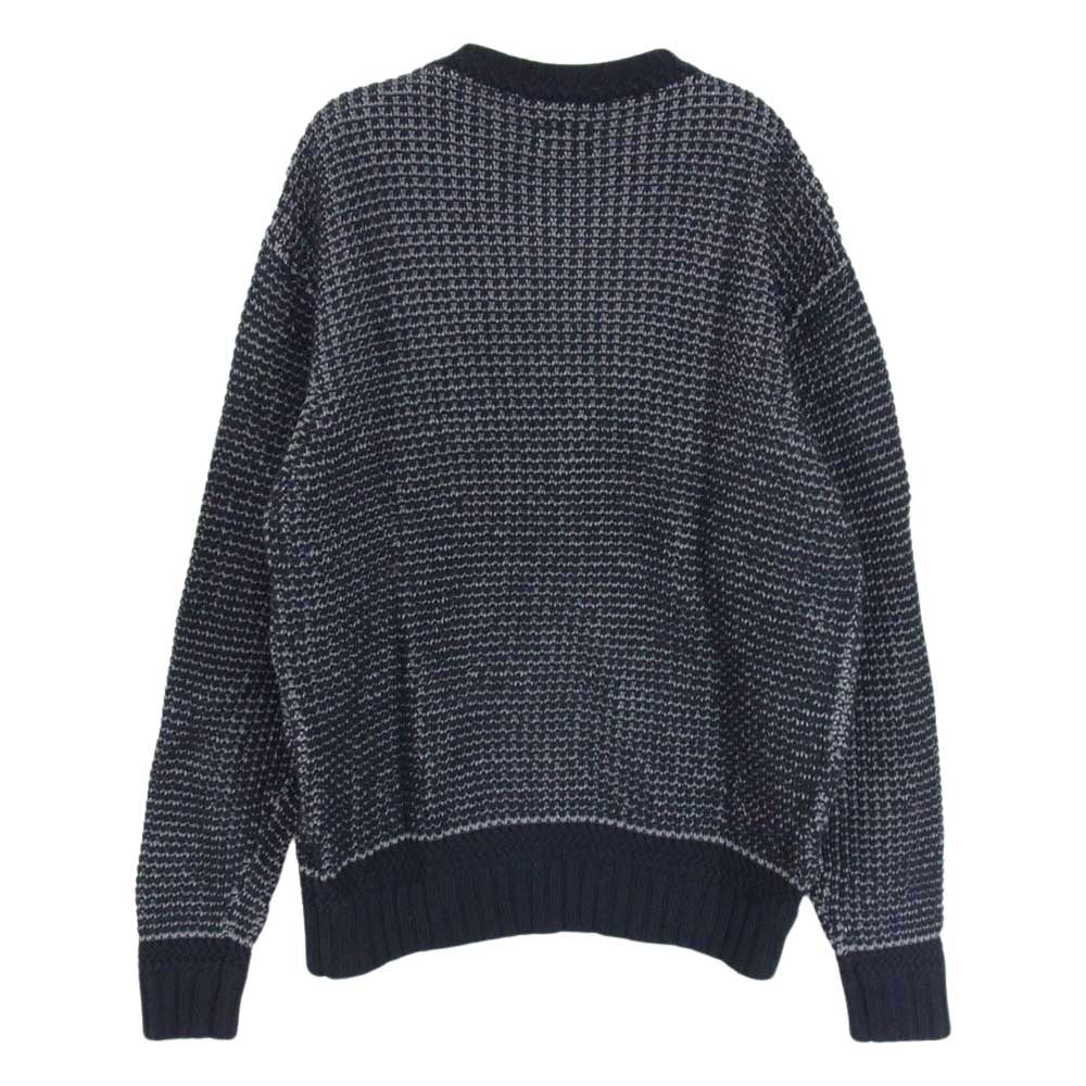 THE FLAT HEAD ザフラットヘッド コットン ニット クルー ネック ブラック系 M【中古】
