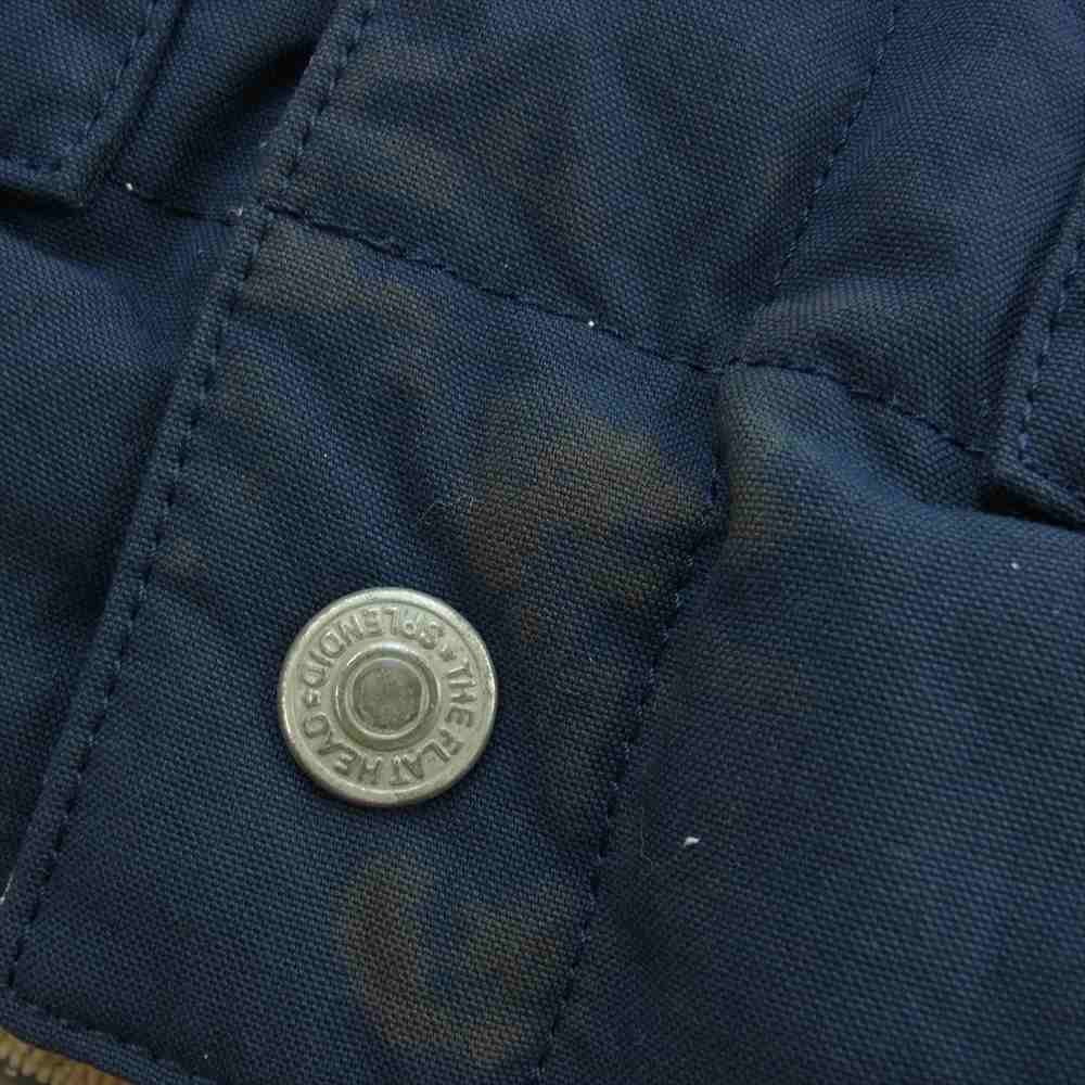 THE FLAT HEAD ザフラットヘッド コーデュロイ ダウン ベスト ネイビー系 ベージュ系 38【中古】