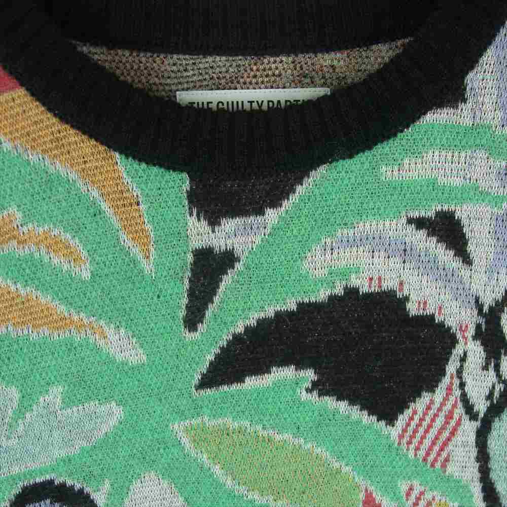 WACKO MARIA ワコマリア 22FW-WMK-KN18 COTTON MOHAIR CREW NECK SWEATER コットン モヘア クルーネック セーター ブラック系 マルチカラー系 M【極上美品】【中古】