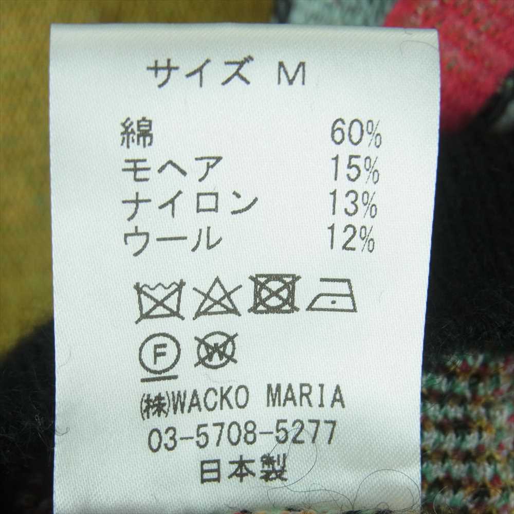 WACKO MARIA ワコマリア 22FW-WMK-KN18 COTTON MOHAIR CREW NECK SWEATER コットン モヘア クルーネック セーター ブラック系 マルチカラー系 M【極上美品】【中古】