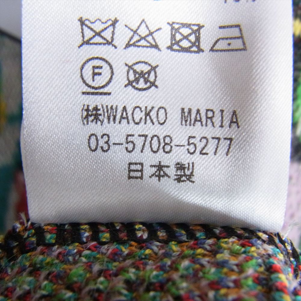 WACKO MARIA ワコマリア BASQUIAT-WM-KN03 JEAN-MICHEL BASQUIAT CREW NECK SWEATER TYPE-3 バスキア クルーネック セーター マルチカラー系 M【極上美品】【中古】