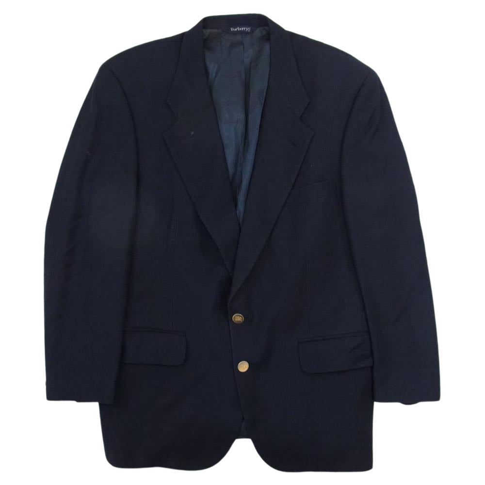 BURBERRY バーバリー USA製 メタル釦 テーラード ジャケット ネイビー系 サイズ表記無【中古】