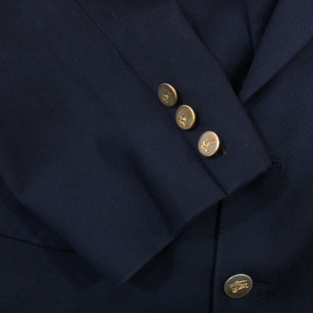 BURBERRY バーバリー USA製 メタル釦 テーラード ジャケット ネイビー系 サイズ表記無【中古】