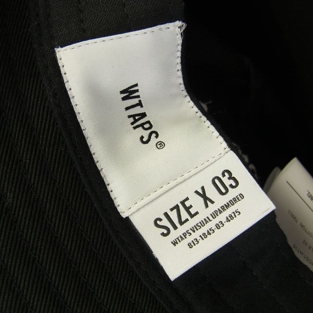 WTAPS ダブルタップス 21AW 212HCDT-HT16 JUNGLE 02 HAT ジャングル ハット ブラック  ブラック系 X03【中古】