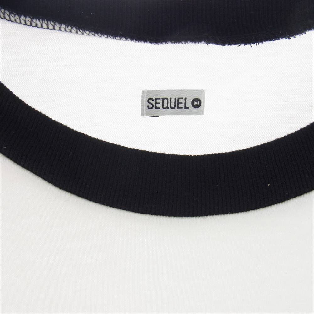 シークエル SQ-23SS-RT-01 RAGLAN WHITE ラグラン Tシャツ 七分袖 ホワイト系 L【中古】