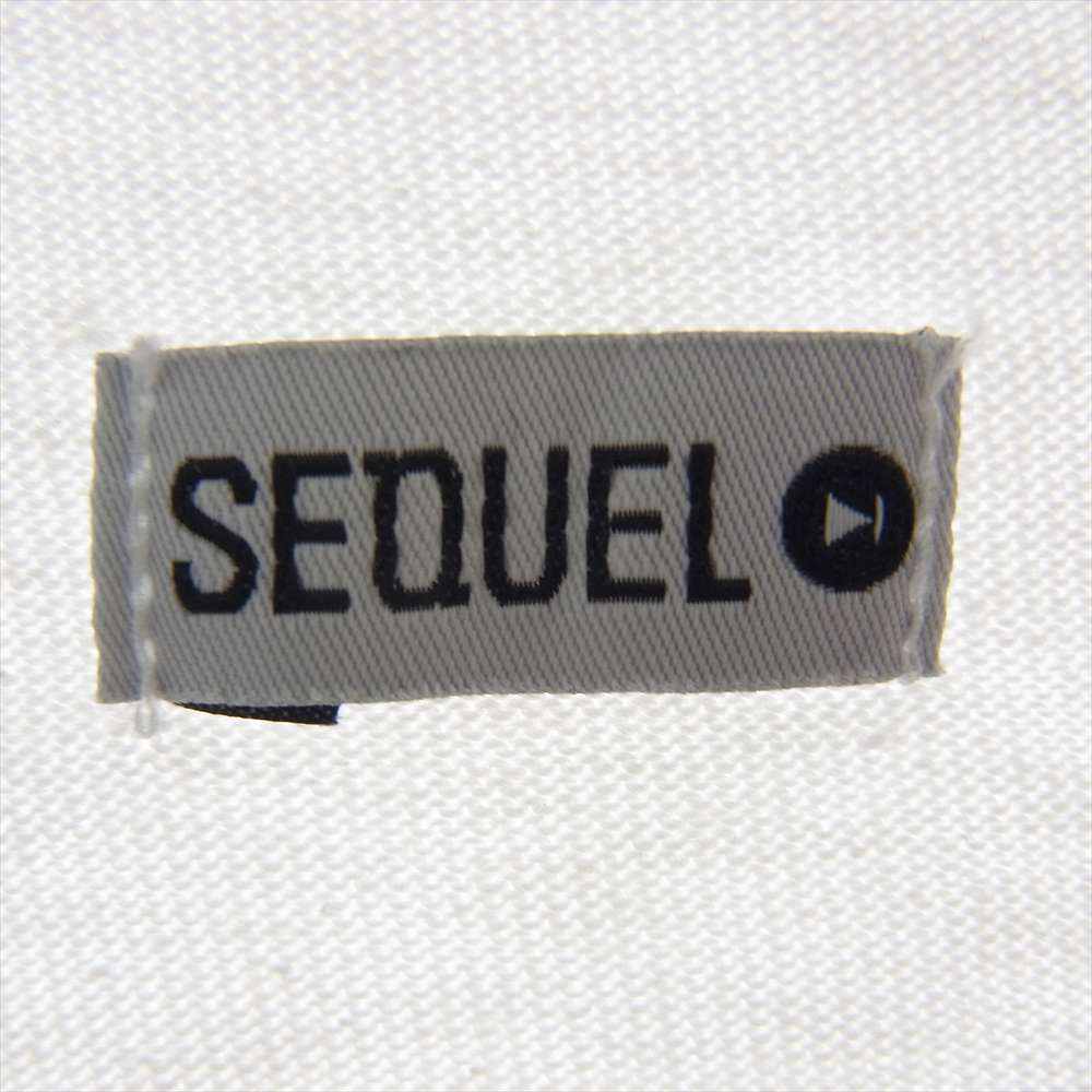 シークエル SQ-23SS-RT-01 RAGLAN WHITE ラグラン Tシャツ 七分袖 ホワイト系 L【中古】