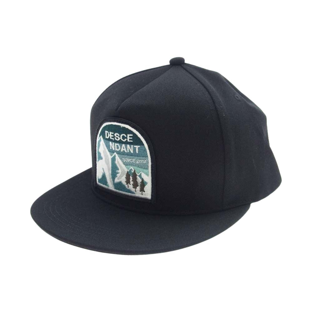 DESCENDANT ディセンダント 22AW 222HCDS-HT06 MOUNTAIN RANGE GOLF スナップ バック キャップ ブラック系【極上美品】【中古】