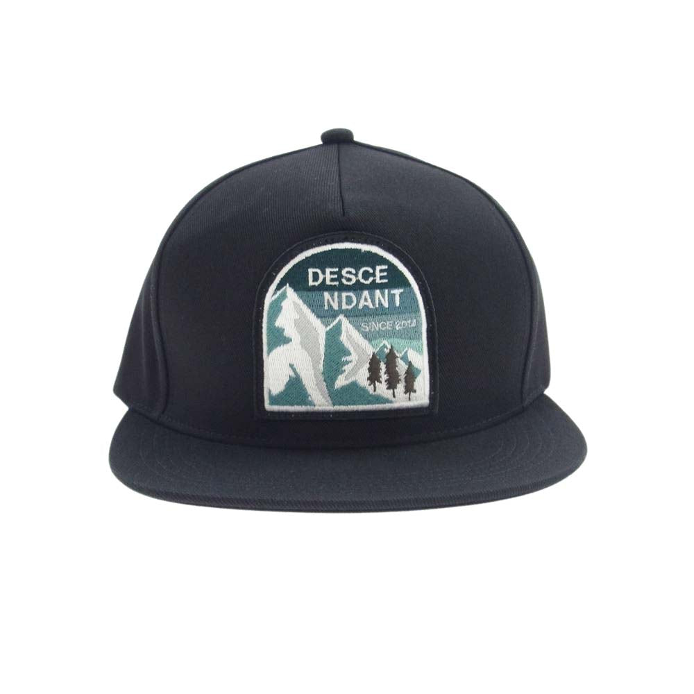 DESCENDANT ディセンダント 22AW 222HCDS-HT06 MOUNTAIN RANGE GOLF スナップ バック キャップ ブラック系【極上美品】【中古】