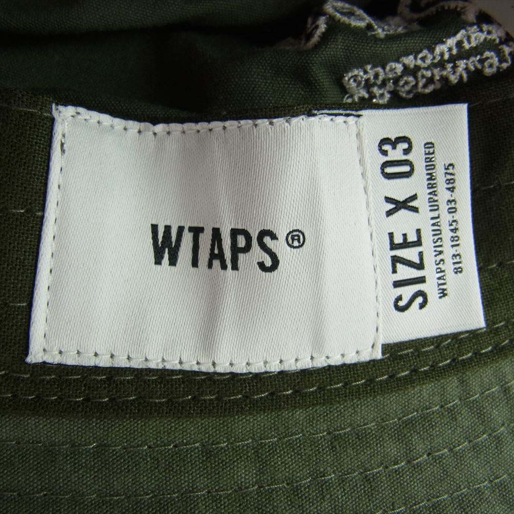 WTAPS ダブルタップス 21AW 212HCDT-HT15 JUNGLE 01 HAT ジャングル ハット オリーブ カーキ系 X03【美品】【中古】